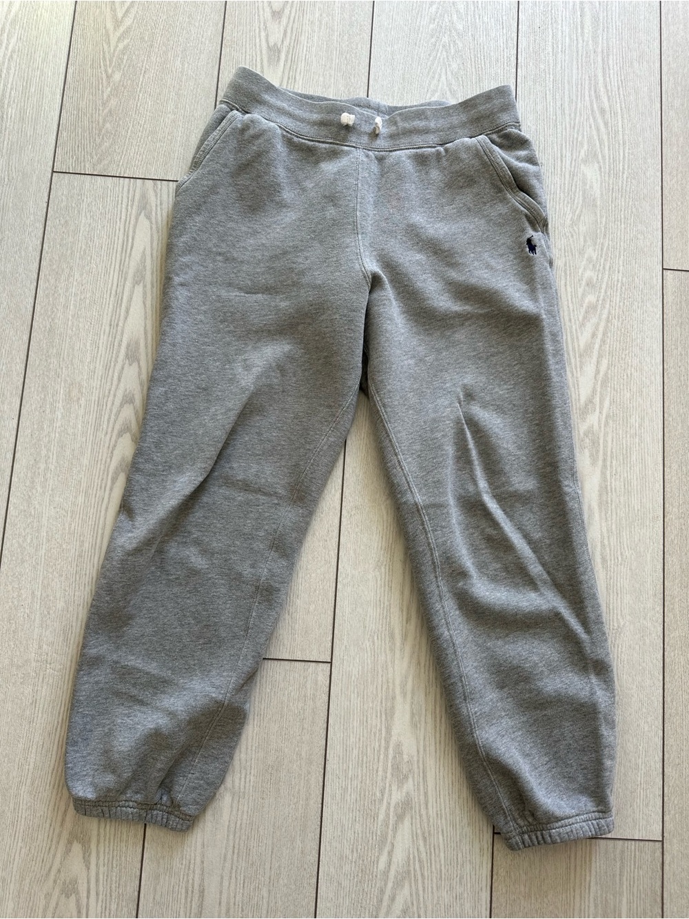 Polo by Ralph Lauren Kids Gray Fleece Joggers with Drawstring